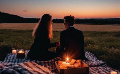 Rote Rosen als Geschenk Beim